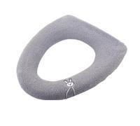 BUDGPZWSC Copriwater più Spessi for Il Bagno - Copriwater più Caldo E Morbido, in Tessuto Elasticizzato E Lavabile(Light Grey)