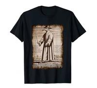 budianDR3Ww5 Plague Doctor Macabre Medieval Steampunk Horror T-Shirt Camisas 3D Printed Fitted Black XXL