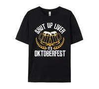 budianDR3Ww5 Shut Up Liver It's Oktoberfest Funny German Beer Drinking Black T Shirt Man T Shirts 4TH of July Valentine's Day Tops & Tees Black S