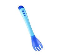 budiniao 3 Pezzi Cucchiaio Morbido per Bambini Colorati Sensibili alla Temperatura Caramelle Cucchiai da Zuppa di Plastica Stoviglie Utensili per l'Apprendimento Neonato, Blu, 2.1 x 14 cm