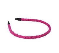 budiniao Accessori per capelli Scintillio classico Fascia semplice per temperamento Abbigliamento abbinato Accessorio per fascia per capelli alla moda Studente, Rosa rossa
