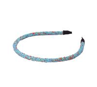 budiniao Accessori per capelli Scintillio classico Fascia semplice per temperamento Abbigliamento abbinato Accessorio per fascia per capelli alla moda Studente, Blu scuro