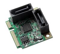 budiniao Aumenta Le Prestazioni del Computer con la Scheda convertitore Mini PCIe e l'adattatore Mini PCIe a 2 Porte per Una Scheda convertitore a 2 Porte ad efficienza PCI SATA3.0 Chip Singolo