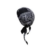budiniao Cappelli da pirata con teschio morbido e ad asciugatura rapida, traspiranti, leggeri e comodi, in cotone resistente, per uomo, per esterni, fodera per casco, donne e, Cappello da pirata, M