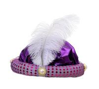 budiniao Cappello da sultano, cappello da principe arabo, cappelli da turbante indiano, copricapi che offrono un divertimento duraturo in vari eventi a tema, viola