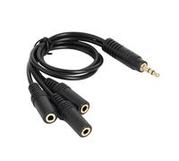 budiniao Cavo di prolunga splitter per cuffie, splitter audio che fornisce un suono ad fedeltà a più cuffie, cavo audio maschio da 3,5 mm a 3 femmine da,5 mm.