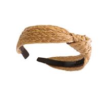 budiniao Fascia Tessuta Cava Fascia per Capelli Lavorata a Maglia in Stile Boemo all'Uncinetto Ornamenti Larghi Fasce estive per Donne Ragazze Adolescenti, Digitare 4