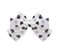 budiniao Grande fascia per capelli con fiocco, ornamenti multicolori, senza intoppi, per coda di cavallo, per capelli, corda, perni, scrunchies, accessori, Cuore01