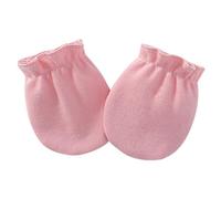 budiniao Guanti in cotone per bambini Stagioni Accessori per bambini Protezione per il viso Guanti antigraffio Paramani Ragazzi Prodotti sani Semplice, Rosa chiaro