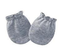 budiniao Guanti in cotone per bambini Stagioni Accessori per bambini Protezione per il viso Guanti antigraffio Paramani Ragazzi Prodotti sani Semplice, Grigio