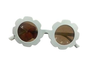 budiniao Occhiali per bambini Occhiali da girasole Occhiali da sole adorabili per bambini Protezione UV alla moda da indossare per il viso, Blu grigio polacco