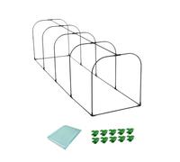 budiniao Serra per piante Serra per proteggere le piante Mini robusta calda portatile Fiori e verdure all'aperto Influenza del maltempo da giardino piccola verde, Verde, lunghezza 200 cm