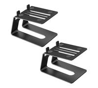 budiniao Supporto per altoparlanti da scrivania che migliora la fedeltà audio con struttura salvaspazio e compatibilità con la maggior parte degli altoparlanti standard Supporto per da scaffale