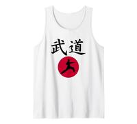 Budo in Giapponese Script Karate Fighter Artista Marziale Design Canotta