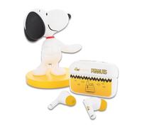 Buds Pro Peanuts Snoopy Cuffie wireless Bluetooth e Supporto telefono - Auricolari In-Ear con microfono, 28+ ore di autonomia, Auricolari con cancellazione attiva rumore, Certificazione IPX4