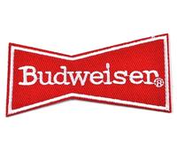 Budweiser Birra USA Logo Mend Ferro Ricamato Toppa Bud Birra Patch Rosso