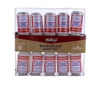 Budweiser Kurt Adler UL 10-Light Vintage Can Light Set