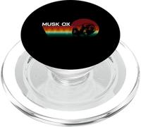 Bue muschiato retrò - Musk Ox Muskox PopSockets PopGrip per MagSafe