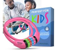 Büchel Antifurto per biciclette per bambini I Colorato Rosa 65 cm senza supporto