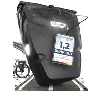 Büchel Borsa da bici per portapacchi I 25,4 L - 100% impermeabile I con maniglia e tracolla I borsa da bici per portapacchi, borsa da portapacchi, borse da bici posteriori