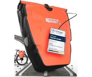 Büchel Borsa da bici per portapacchi I 25,4 L - 100% impermeabile I con maniglia e tracolla I borsa da bici per portapacchi, borsa da portapacchi, borse da bici posteriori