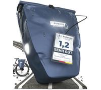 Büchel Borsa da bicicletta per portapacchi I 25,4 l - 100% impermeabile I con maniglia e tracolla I borsa da bicicletta portapacchi borsa per bagagli, borse per bicicletta posteriori