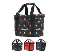 Büchel Cestino per bici anteriore | Borsa per la spesa | Pieghevole | Cestino per bici anteriore con fissaggio rapido per un montaggio e uno smontaggio veloce. | Cestino per bici anteriore