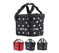 Büchel Cestino per bici anteriore | Borsa per la spesa | Pieghevole | Cestino per bici anteriore con fissaggio rapido per un montaggio e uno smontaggio veloce. | Cestino per bici anteriore