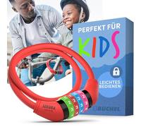Büchel Antifurto per biciclette per bambini I Colorato e senza chiave I Antifurto per biciclette a combinazione, accessori per biciclette per bambini, antifurto per biciclette per bambini