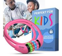 Büchel Antifurto per biciclette per bambini I Colorato e senza chiave I Antifurto per biciclette a combinazione, accessori per biciclette per bambini, antifurto per biciclette per bambini