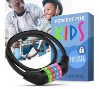 Büchel Antifurto per biciclette per bambini I Colorato e senza chiave I Antifurto per biciclette a combinazione, accessori per biciclette per bambini, antifurto per biciclette per bambini