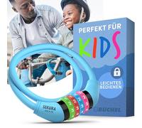 Büchel Antifurto per biciclette per bambini I Colorato e senza chiave I Antifurto per biciclette a combinazione, accessori per biciclette per bambini, antifurto per biciclette per bambini