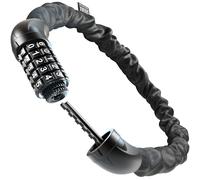 Büchel Sekura - Lucchetto per bicicletta da 90 cm, con codice a 5 numeri, per bambini e adulti, con ampio campo numerico e rivestimento in nylon, per bicicletta leggera, alta sicurezza in acciaio