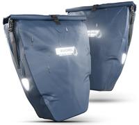 Büchel Set di 2 borse da bicicletta per portapacchi da 25,4 l, 100% impermeabile, con maniglia e tracolla