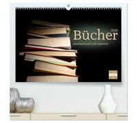 Bücher phantasievoll und sachlich (hochwertiger Premium Wandkalender 2026 DIN A2 quer), Kunstdruck in Hochglanz: Interessante und spannende Fotografien und Bildbearbeitungen von Büchern