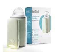 Büki - Scaldabiberon portatile per latte materno o latte materno, regolabile, con display della temperatura a batteria, torcia e design a prova di perdite, batteria ricaricabile da 6000 mAh