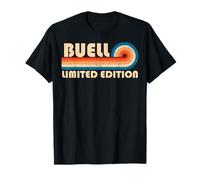 BUELL Retro 70s 80s Sunset Stripe Maglietta