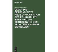 Bülow-Cummerow Ueber Die Beabsichtigte Neue Organisation Der (Copertina rigida)