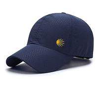 Buen Camino Berretto Unisex, Berretto da Baseball per Uomini e Donne sul Cammino di Santiago, Ultraleggero, ad Asciugatura Rapida, Traspirante, Dimensioni ridotte, Blu Navy