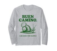 Buen Camino Camicia Lumaca STO Andando Molto Lentamente a Maglia a Manica