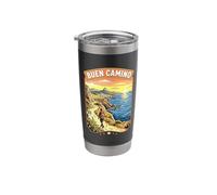 Buen Camino de Santiago Escursionismo Viaggi Bicchiere termico in acciaio inox doppia parete