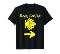 Buen Camino Escursionismo Santiago Compostela Spagna Regalo Maglietta