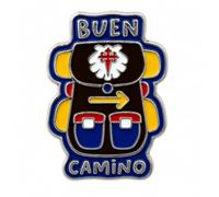 Buen Camino Pin - Spilla smaltata Souvenir 2 × 2,5 cm