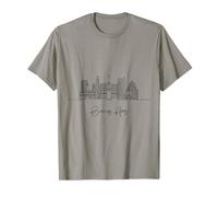 Buenos Aires Argentina Skyline Sud America Viaggio Souvenir Maglietta