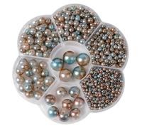 Buer Homie 1150 Perle in ABS Fai Da Te, 3/4/5/6/8/10/12 mm Creazioni per Collane, Decorative Bigiotteria, Plastica per Borse Braccialetti (Marrone Illusionario)