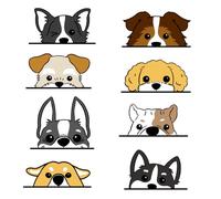 Buer Homie Adesivi Da Parete Per Cani, Decalcomanie Da Parete Per Cameretta Dei Bambini, Adesivi Cani, Adesivi Murali Animali, Carta Parati Animali, Carta Da Parati Cameretta Bambino