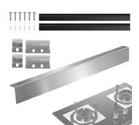 Buerfu Copri Fessure per Fornelli - Protettore Fascia Acciaio Inossidabile Piano Cottura - Riempitivo per Fessure Resistente al Calore,Per Fornello Elettrodomestico Da Cucina Forno Piano Lavoro Mobile