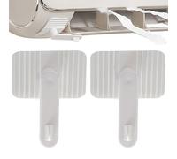 Buerfu Deflettore per Bocchette Aria Condizionata | Accessorio per Deflettore Termoregistratore 2 Pezzi | Ghiera Orientabile Antivento 360 Gradi per Ufficio e Casa