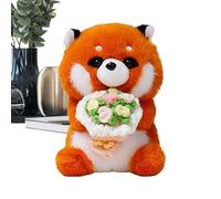 Buerfu Peluche Animali | Bambola Che Tiene Un Mazzo Di Fiori - Peluche San - Regalo Per Moglie Mamma Natale Compleanno Matrimonio San