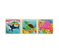 Buerfu Puzzle for Kids, puzzle puzzle, Puzzle magnetiche per il bambino, Giocattoli educativi di cartoni animati magnetici che imparano le attività animali per ragazzi e ragazze